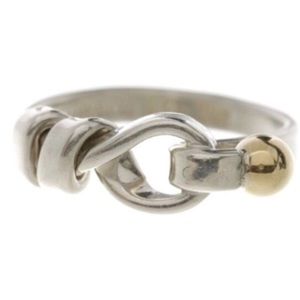 Tiffany Hook and Eye Ring size 6